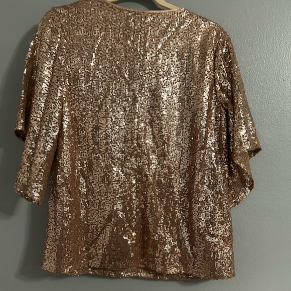 Roz & Ali size medium sparkly top with liner - Picture 5 of 7